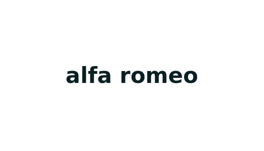alfa romeo