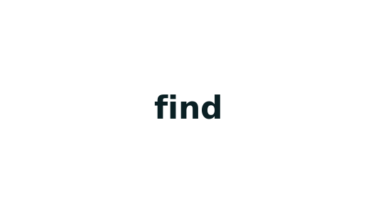 find